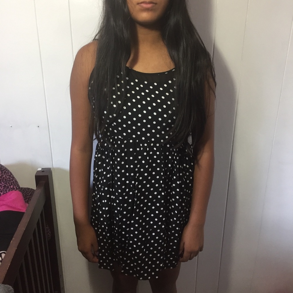 F21 Polka dot mini dress